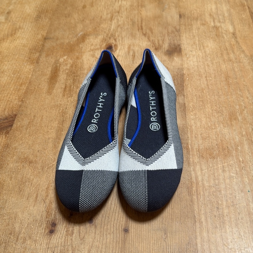 Rothy's Black and Tan Loafers with Elegant Comfort